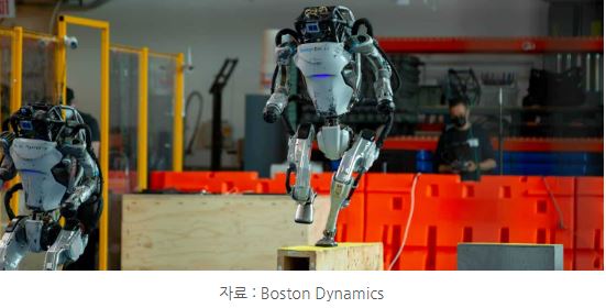 보스턴 다이나믹스에서 개발한 휴머노이드 형태의 로봇, '아틀라스'.